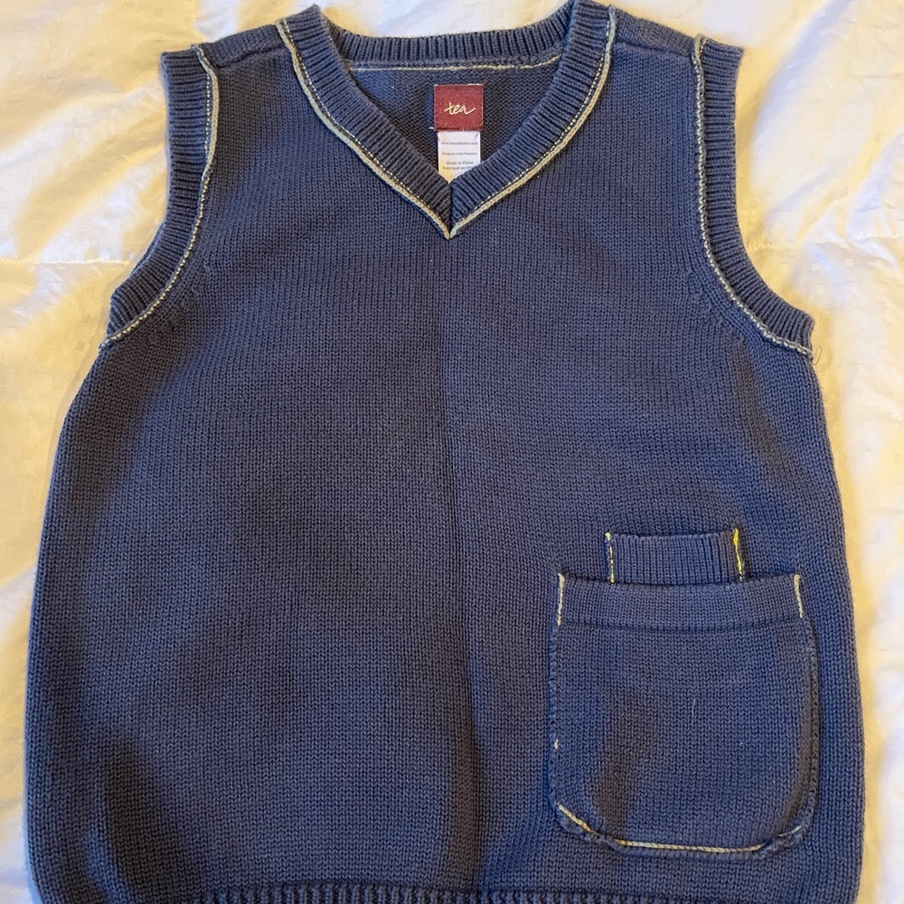 Tea Collection Boys Sweater Vest size 5